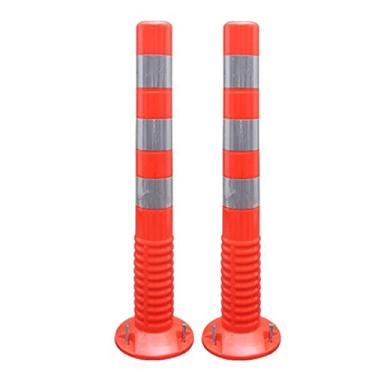 Imagem de Delineador de tráfego, poste de trânsito, cones de segurança laranja, postes portáteis com base, cones de barreira com faixas refletivas/vermelho + filtro/1 pacote