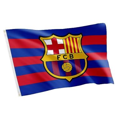 Imagem de Desert Cactus Bandeira do FC Barcelona Barça Futebol Futbol Futebol 100% Poliéster Interior Exterior Faixa 0,9 x 1,5 m (Bandeira E)
