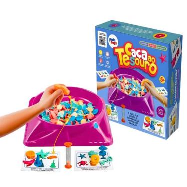 Imagem de Jogo Caça Tesouro Tabuleiro Brinquedo Infantil Educativo Festa Agilida