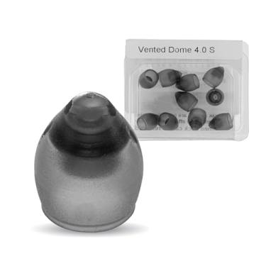 Imagem de Phonak Vented Domes 4.0 – (1 pacote/pacote com 10) – Compatível com Marvel, Paradise & Lumity RIC aparelhos auditivos (pequeno)