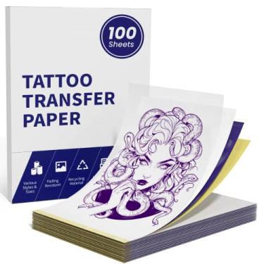 Imagem de Papel de transferência de tatuagem TATTMUSE A4 tamanho 210x297mm 35 fo