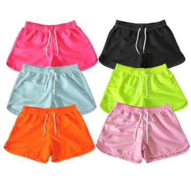 Imagem de Shorts Praia Feminino Tactel Academia Blogueirinha  tamanho GG - c mal
