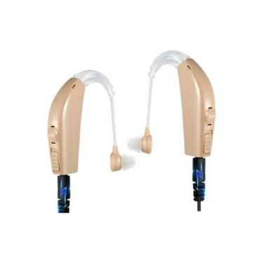 Imagem de 2x Aparelho Auditivo Para Idosos Amplifica Noise 10 Original - Mely Sa