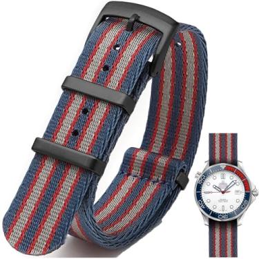 Imagem de Nizonlaie Pulseira de relógio de nylon balístico militar com fivela pesada de 18 mm, 20 mm, 22 mm, 24 mm de espessura, G10, de nylon premium, pulseira de substituição para relógio inteligente para