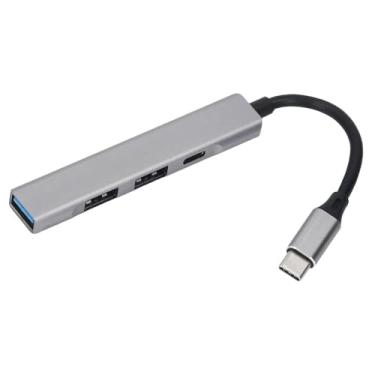 Imagem de USB 3.0 Hub 7 em 1 USB a C Docking Splitter Docagem de transmissão de alta velocidade para PC Computer celular Tablet Aluminium Liga de alumínio portátil de 4,3 polegadas