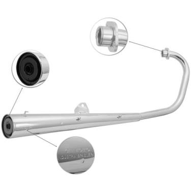 Imagem de Escapamento Moto Honda Titan 150 Esd 2004 À 2008 Gemoto Modelo Origina