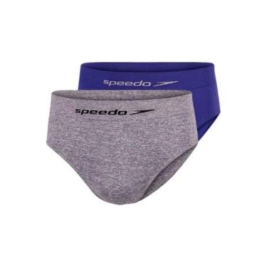Imagem de Kit com 2 Cuecas Slip Speedo 4280 Colorido, Cinza, 1XG