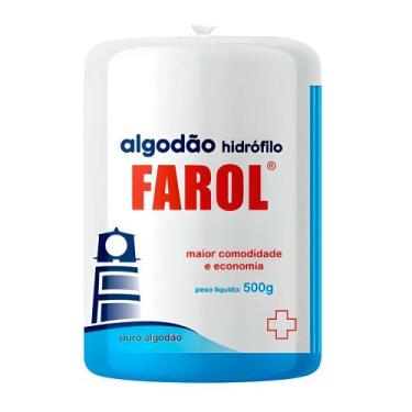 Imagem de Algodão Hidrófilo em Rolo Não Estéril 500g Farol