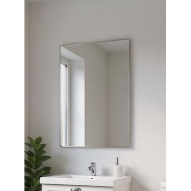 Imagem de Espelho para Banheiro 60cm Mdf Branco Dubai - On Móveis