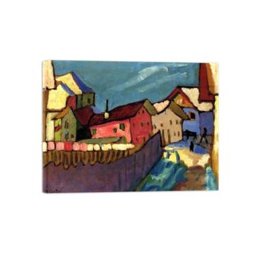 Imagem de Pinturas Famosas Arte Parede-Imagens em Tela-River 2-Pôster e Impressões para Sala de Estar Quarto Casa 20x25cm8x10in Tela Embrulhada