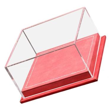 Imagem de Yunhgft Caixa de Exposição para Carrinhos de Brinquedo em Escala 1:64, Tampa de Acrílico Transparente, Organizador de Modelos de Veículos, Leve, Multifunciona, Vermelho, Tamanho real