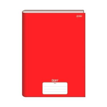 Imagem de Caderno de brochura Pequeno 96 folhas 140mm x 200mm JANDAIA, Vermelho