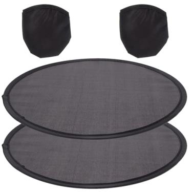 Imagem de Gatuida 2 ventiladores de resfriamento dobráveis, ventilador redondo portátil dobrável de verão, ventilador dobrável portátil, 24 cm