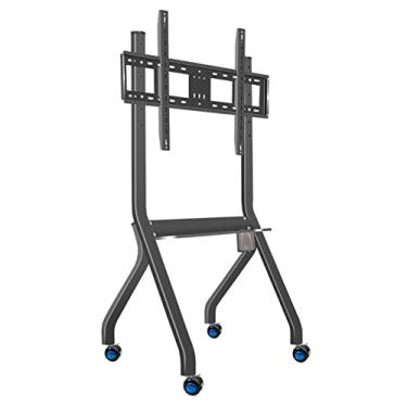 Imagem de Suporte para monitor de TV, suporte de TV, suporte de TV móvel do chão ao teto, escritório, sala de conferências, exibição de 65/75/85/98 polegadas, suporte vertical integrado, suporte de TV
