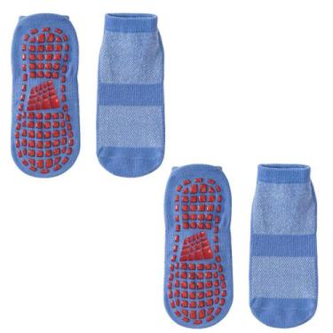 Imagem de 2 Pares de Meias Antiderrapante Infantil 3 Tamanhos - MIKAELA, 24-29, 