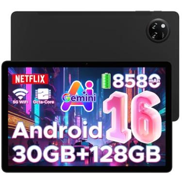 Imagem de DOOGEE Tablet Tab A9 Pro+ Android 16, tablet de 11 polegadas com tela de 90 Hz, 30 GB + 128 GB/2 TB TF Octa-Core, 8580 mAh, 1080p, tablets Bluetooth 5.0 + 5G WiFi, 13 MP + 5 MP, Face ID/OTG