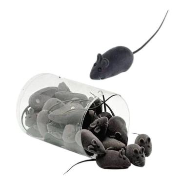 Imagem de Ratinho Sonoro Brinquedo Interativo Para Gatos 50 Unidades