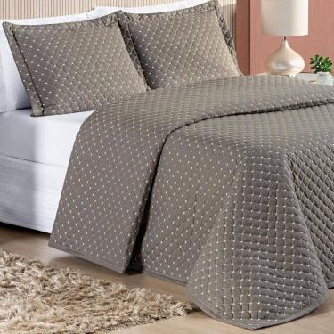 Imagem de Conjunto Cama Casal Queen Size Melody Bordada 200 Fios Extra