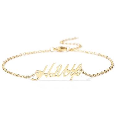 Imagem de SLG Collection Tornozeleira HotWife com corações – Tornozeleira banhada a ouro ou prata de aço inoxidável Hot Wife, Large, Aço inoxidável, Sem Pedra Preciosa