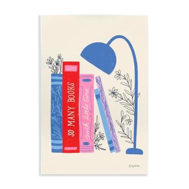 Imagem de Stupell Industries So Many Books Little Time Wall Plaque Art, design por Becky Thorns, 19 x 13