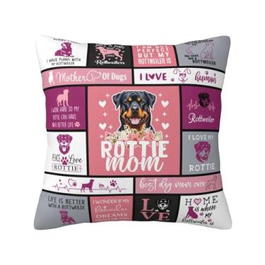 Imagem de IYUBOFU Rottweiler Gifts, Rottie Gifts Capas de almofada 45 x 45 cm