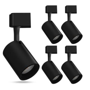 Imagem de Spot LED trilho eletrificado 10W luz quente 3000K preto para iluminação direcionável e decorativa (5)