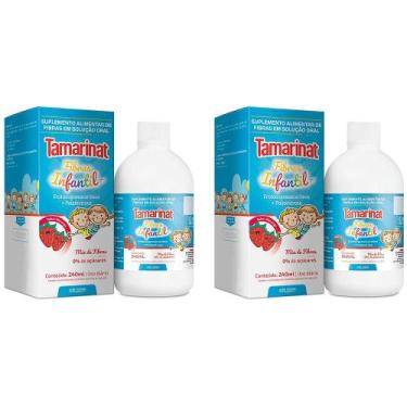 Imagem de Tamarinat Mix de Fibras Infantil Sabor Morango Kit 2x 240ml Arte Nativ