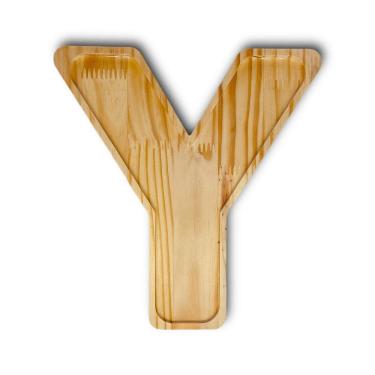 Imagem de Petisqueira Letra Y Tábua Com Rebaixo Madeira Pinus Woodspot