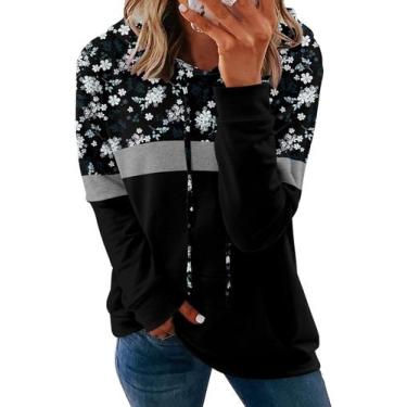 Imagem de Hoodies Onlypuff Pulôver e moletons com capuz para mulheres XXL