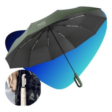 Imagem de Guarda Chuva Automatico Reforçado Contra Vento Fibra Carbono - Inboxmo