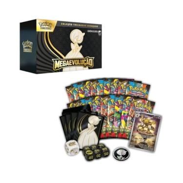 Imagem de Pokémon TCG, Treinador Avançado Expansão Megaevolução ME01, Estampas Ilustradas com Mega Lucario ex e Mega Gardevoir ex