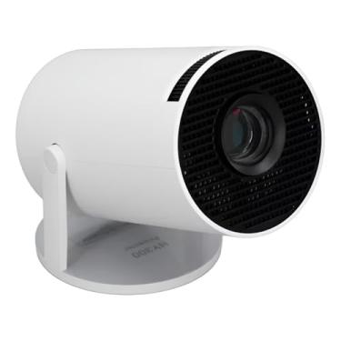 Imagem de Mini Projetor Portátil Smart, Full HD 1080P, Wi-Fi 6, Bluetooth 5.0, Projeção 130 Polegadas, Design Compacto, 18.8x10cm, Branco, com Controle Remoto