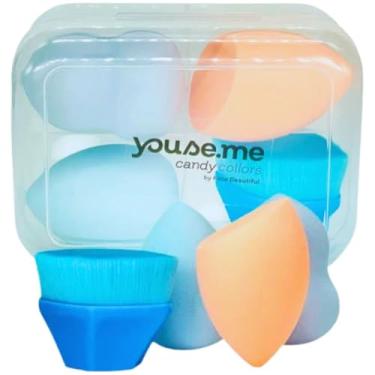 Imagem de FACEB ESPONJA MAQ YOUSE.ME 3UN+PINCEL HEXAGONO