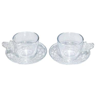 Imagem de Conjunto De Xicaras Abelha 200Ml 4 Peças Haskraft