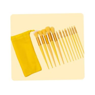 Imagem de Conjunto de pincéis de maquiagem, 13 peças de pincéis de maquiagem para viagem, kit de ferramentas com bolsa de armazenamento para base, corretivo, blush, sombra, pó