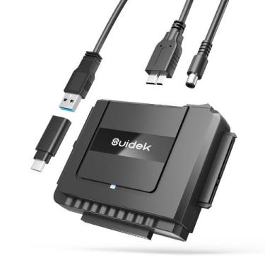 Imagem de Adaptador de disco rígido SUIDEK USB 3.0 para IDE SATA com alimentação
