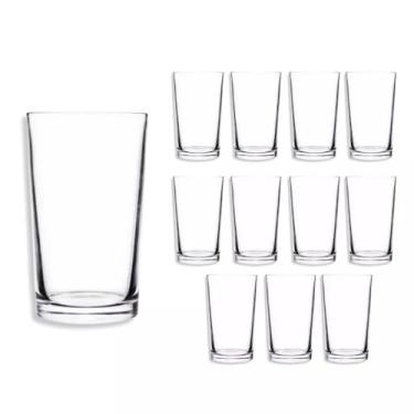 Imagem de Conjunto de Copos de Vidro 6 Unidades 200 ml Transparente Elegante