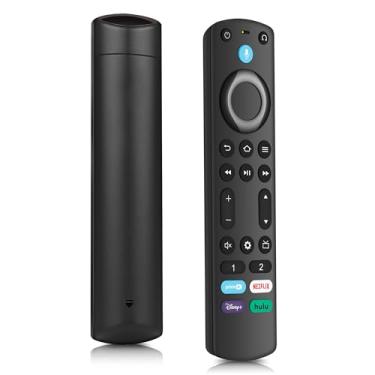 Imagem de Controle remoto de voz de substituição para Fire Smart TV Stick/TV Cube, Stick 4K/4K Max (1ª/2ª geração), Stick HD/Lite, Smart TV 3ª geração, compatível com Smart TVs Insignia/Pioneer