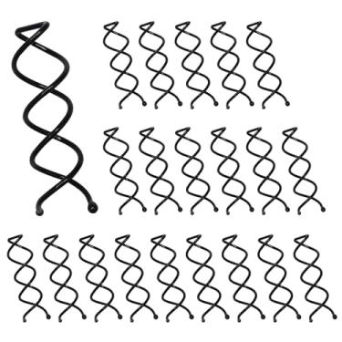 Imagem de YEEPSYS Alfinetes de cabelo em espiral, pacote com 20 alfinetes de cabelo torcidos saca-rolhas de cabelo com grampos redondos que não arranham para mulheres, estilo faça você mesmo
