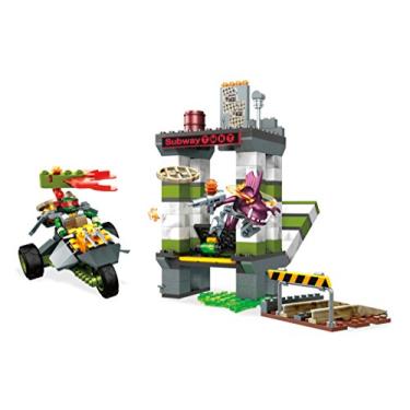Imagem de Mega Bloks Construx Teenage Mutant Ninja Turtles Sewer Battle Building Set Action Figure