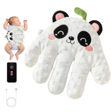 Imagem de Almofada Palma Da Mao Tapinha Nana Nenem Bebe Criança Sono Soneca Cochilo Recarregavel Usb Controle Seguro Macio