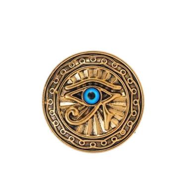 Imagem de Broche Vintage Eye of Horus em estilo egípcio retrô