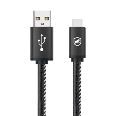 Imagem de Cabo USB-C A Trançado Militar Carga Rápida 3A Qualcomm 3.0