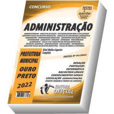 Imagem de Apostila Ouro Preto Mg Administração Parte Comum Aos Cargos