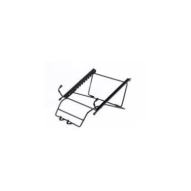 Imagem de Suporte Ergonômico para Notebook Reliza, Suspenso, com Suporte para Smartphone, Aço, Preto - 011867