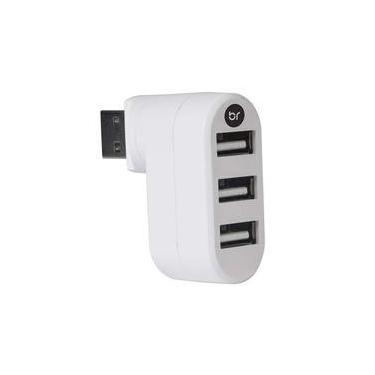 Imagem de HUB USB 2.0 Bright, 3 Portas, Branco - 335