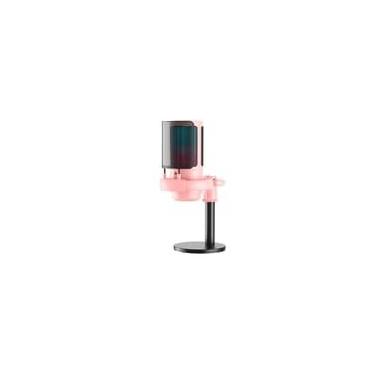 Imagem de Microfone Gamer De Mesa Rise Mode Elite 05, RGB, USB-C, Rosa - RM-ME-05-PK