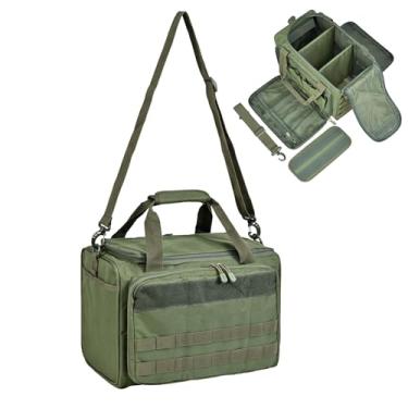 Imagem de Shakven Bolsa para equipamento de pesca, Bolsa para caixa de equipamento | Armazenamento de artes de pesca em tecido Oxford - Sacos de armazenamento de alicates resistentes à água, armazenamento