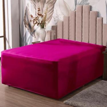 Imagem de Lençol Luva Casal Cama Conjugada Colchão E Box Malha 1P - Ametista Dec