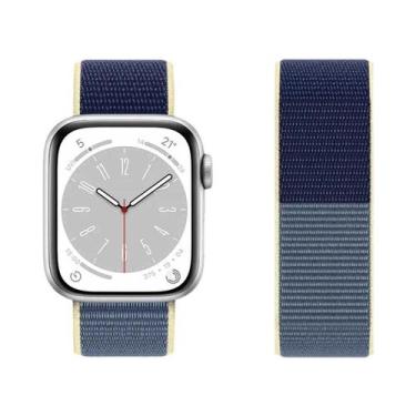Imagem de Pulseira De Nylon Para Apple Watch Band 44mm 42 40mm 45mm 38 41mm Brac